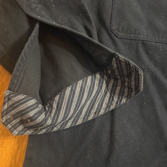 Levi Strauss & Co  Shacket Men’s Medium Heavy Shirt/Jacket Lined Pockets Blue - Picture 7 of 13